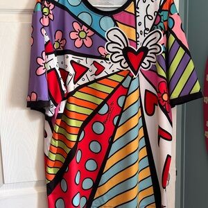 Vibrant Multicolor Graphic Men's Short Sleeve Tee